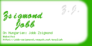 zsigmond jobb business card